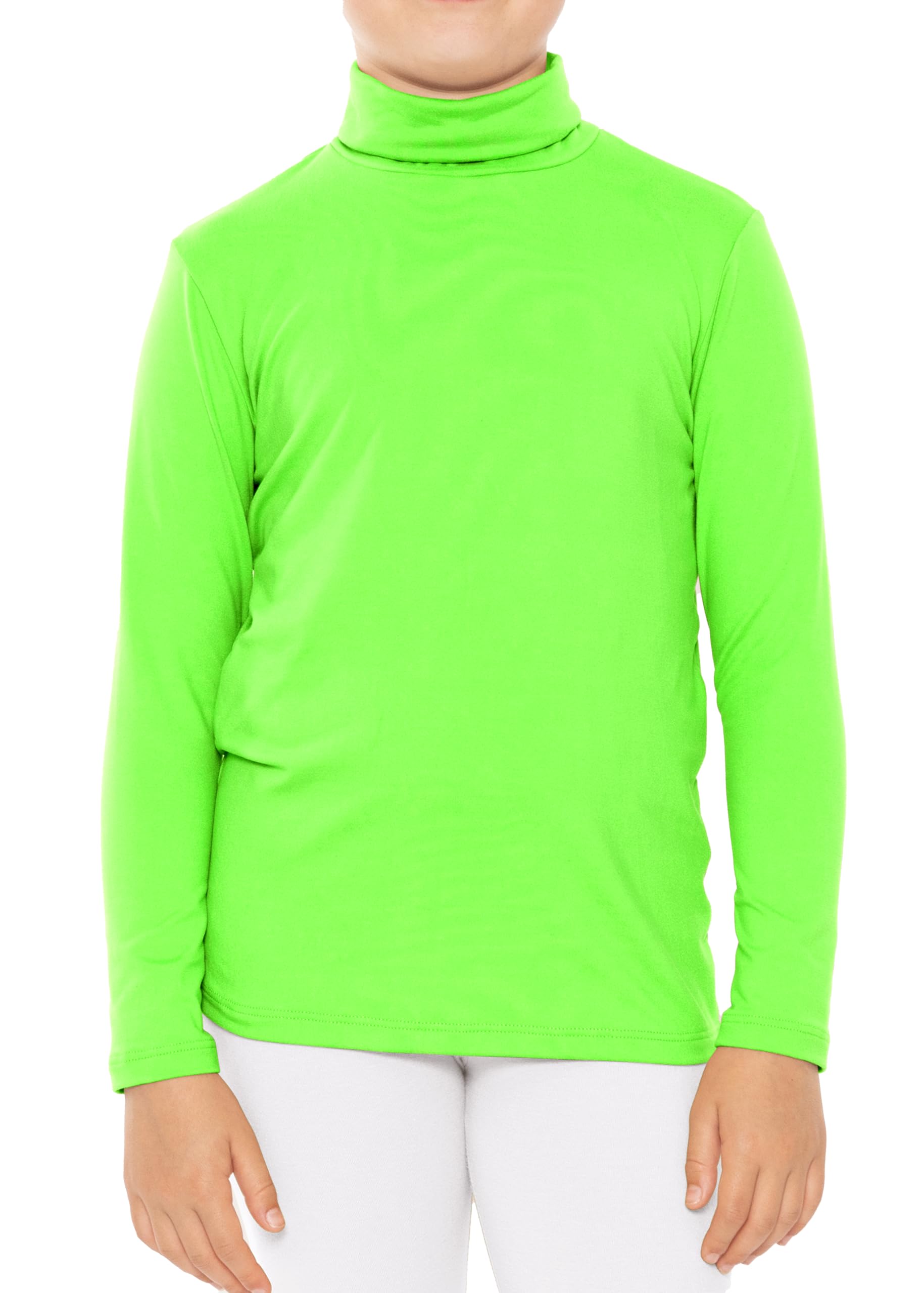 STRETCH IS COMFORT Girl's Oh So Soft Long Sleeve Turtleneck | Youth Size 2-16
