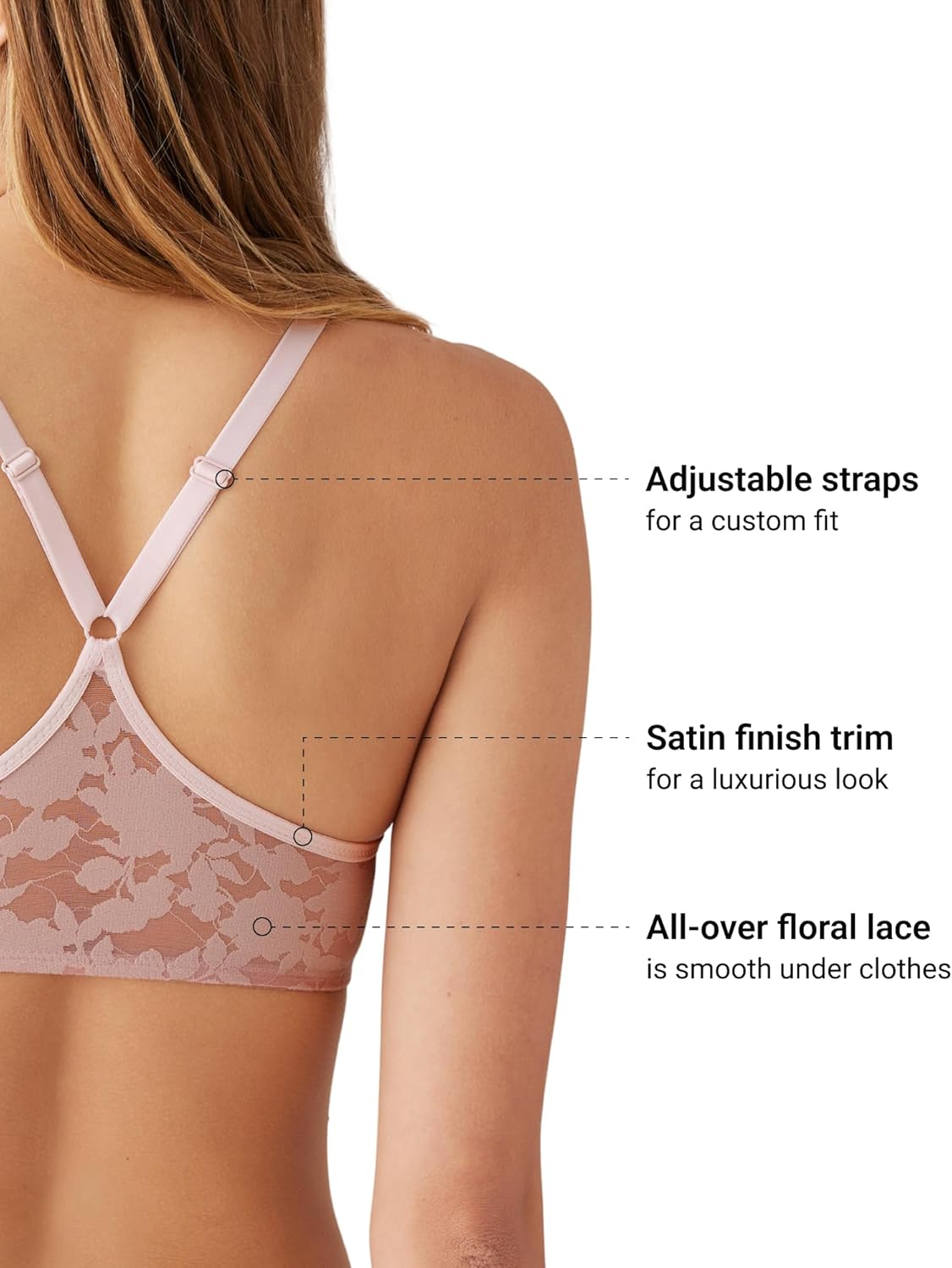 b.tempt'd Womens Shadow Scene Front Close Racerback Push Up Bra, 958268 - Image 4