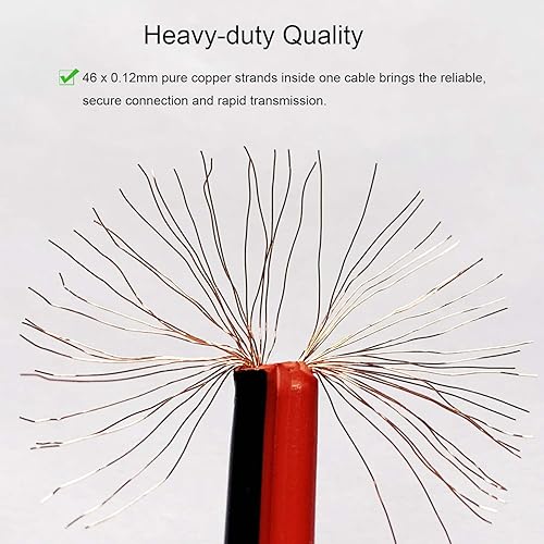 Miniatura 4 de DAYKIT 10 pares de cables de alimentación de CC, 12 V, 5 A, 0.083 in x 0.217 in, conectores macho y hembra para cámara de seguridad CCTV y adaptador