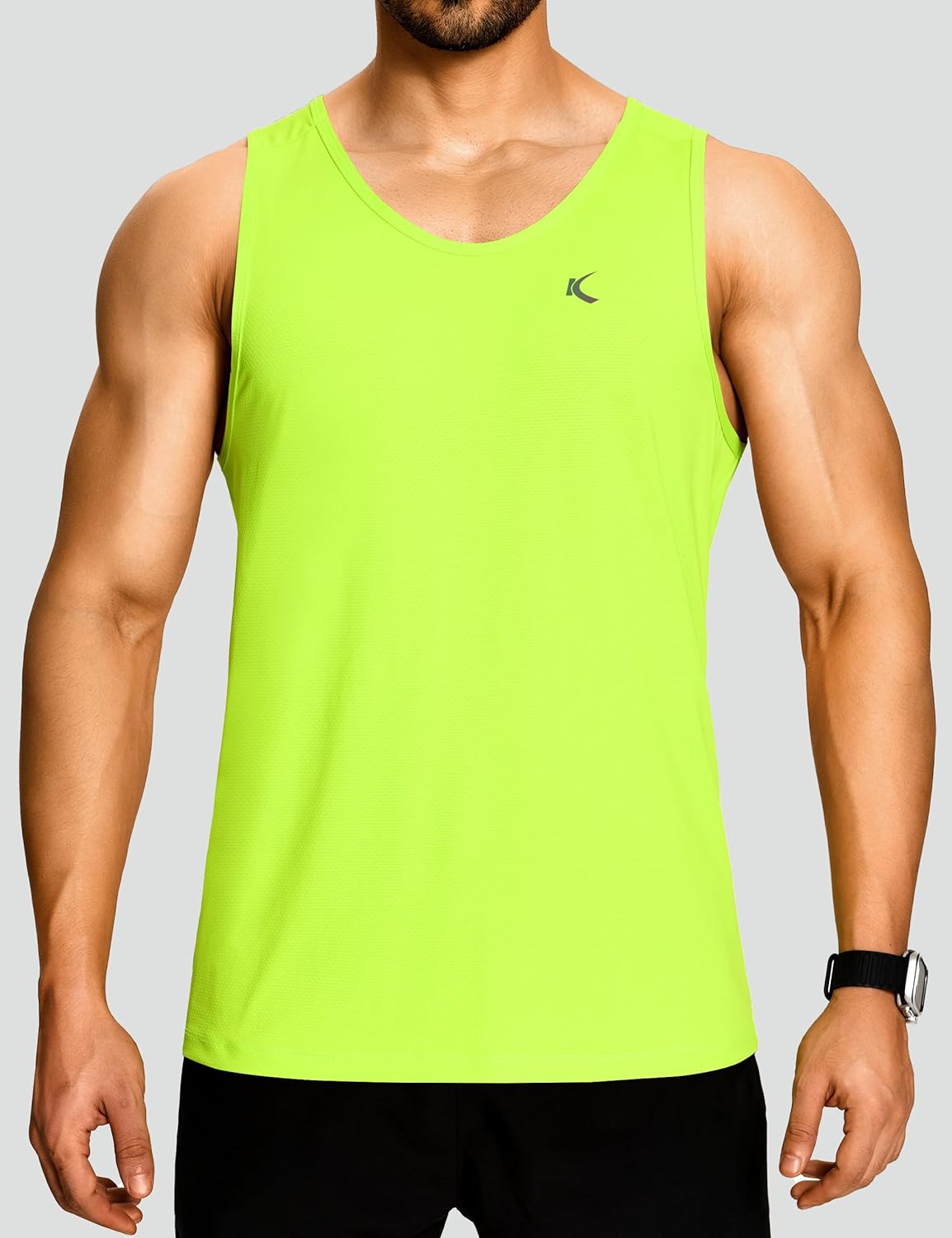 KPSUN Men's Tank Tops Quick Dry Athletic Gym Fitness Muscle Sleeveless Shirts for Beach Running Workout Casual