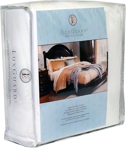 LuxGuard - Funda de colchón Sleep Safe  Funda protectora con cremallera  Queen de 12 pulgadas