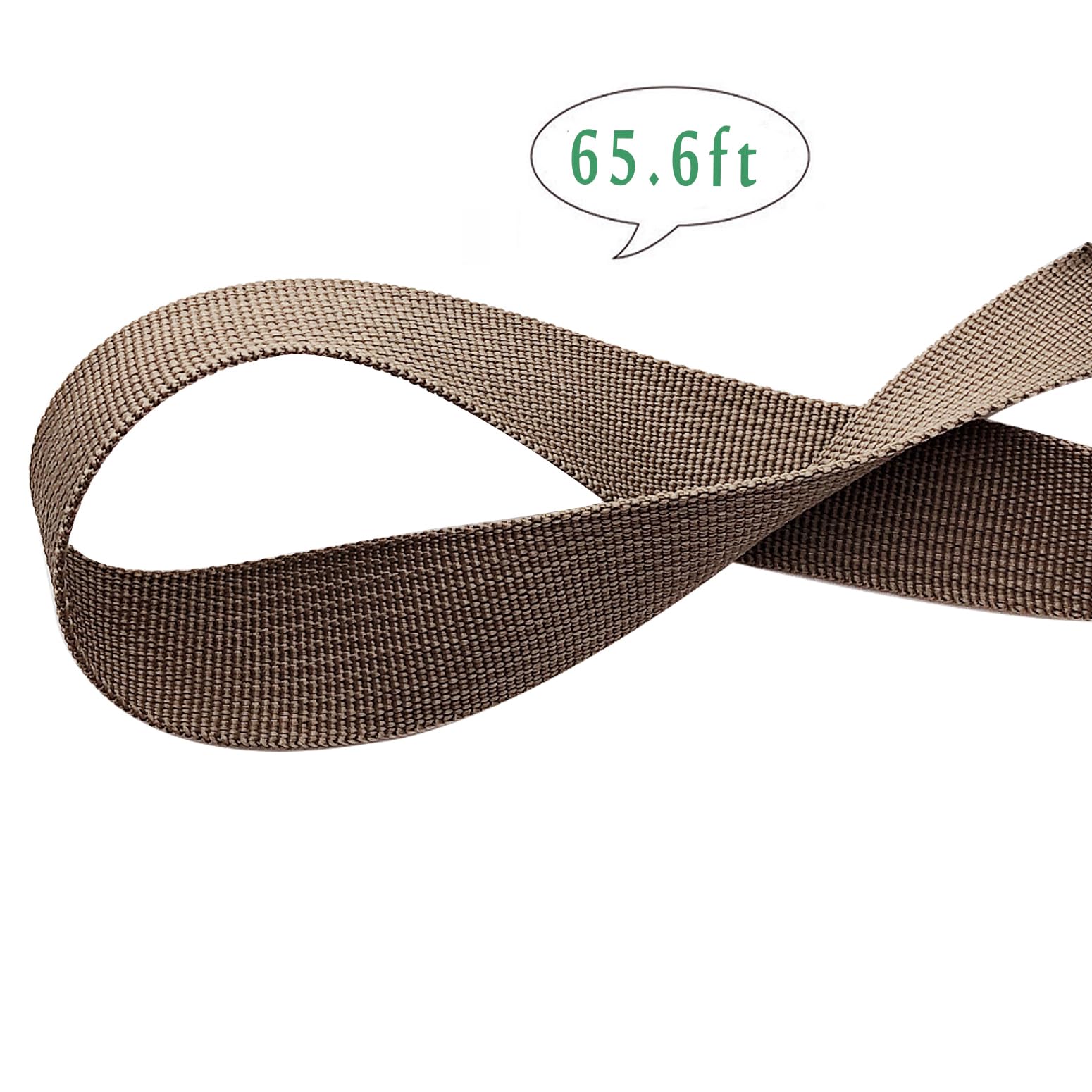 1 rollo de corbata para árbol de 65.6 pies para soporte de plantas, correa de jardín de 1 pulgada de ancho, material de estacas y guiado, 0.8 kg de fuerza (caqui)