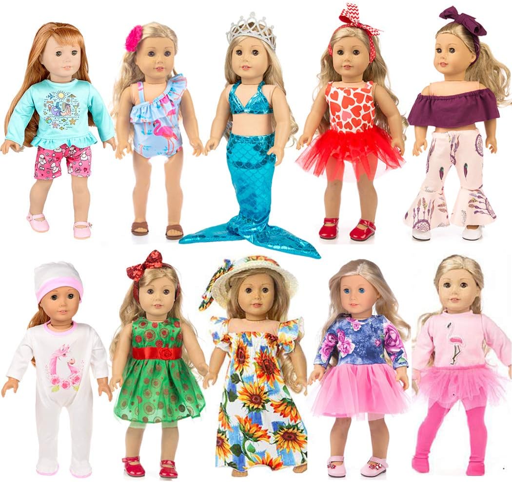 10-Piece Doll Clothing Set for American 18 inch Girl Nigeria Ubuy