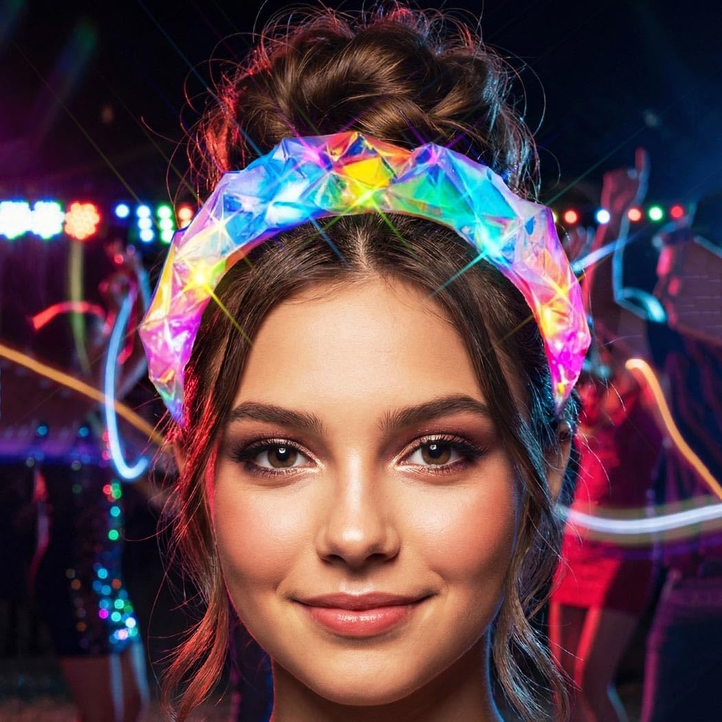 Kilshye Light Up Headbands LED Headpiece Rave Hair Accessories