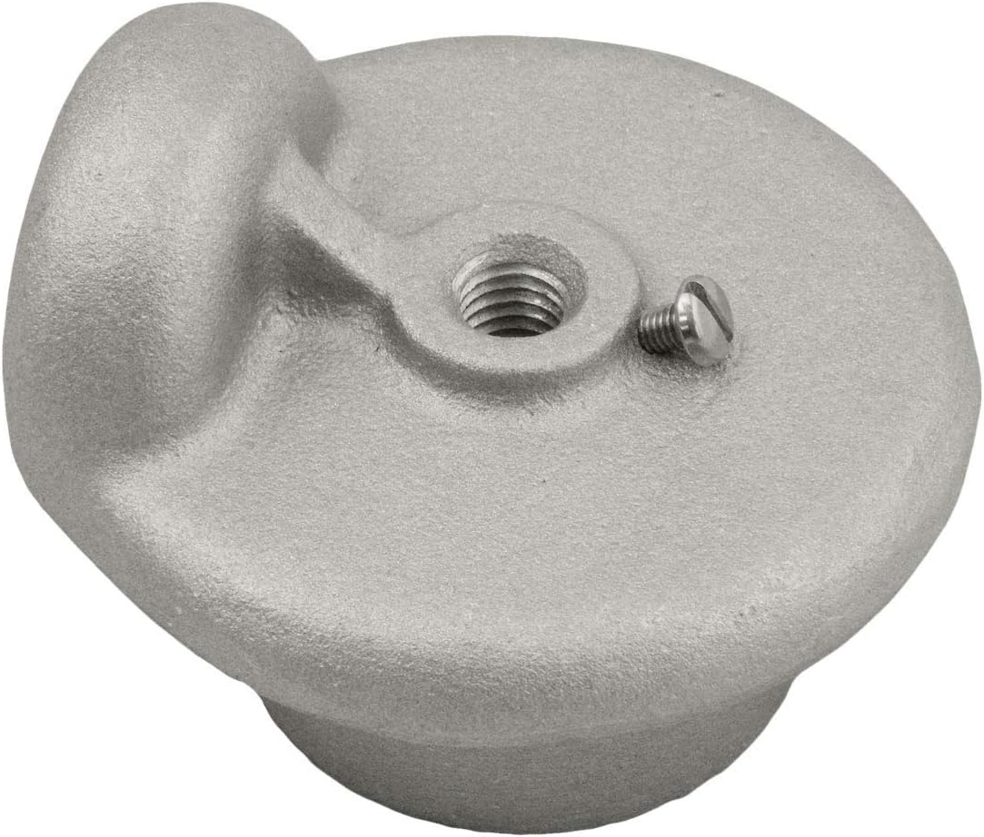 Gettysburg Flag Works 1.375" Single Pulley Cast Aluminum Cap Style Stationary Flagpole Pulley Truck, with Set Screws, Made in USA