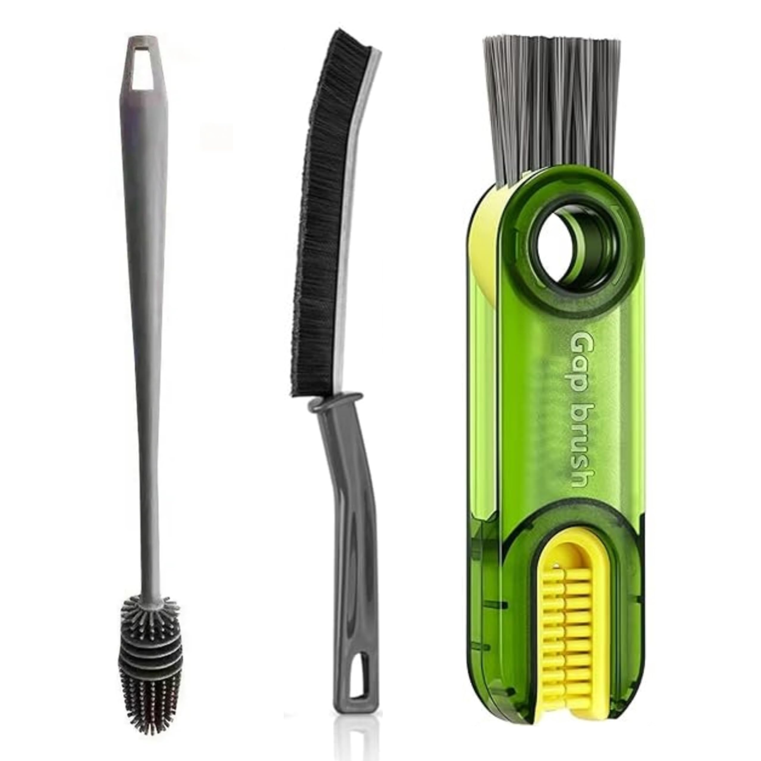 Sarthu Bottle Cleaning Brush Silicone Long Handle,Gap Cleaning Brush, Cup Lid Cleaner Brush.Multifunctional Brushes for Water Bottles, Straws, Windows, Grooves, Keyboards - Efficient Cleaning Tools