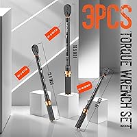 Vista 9 de SUZUME 3PCS Torque Wrench Set 72 Teeth Dual-Direction Adjustable Torque Wrench Dual-Scales 1/4 & 3/8 & 1/2-Inch ±3% Accuracy Click Torque Wrenches
