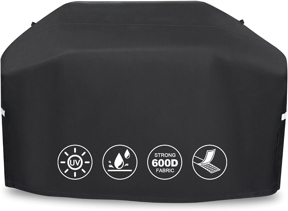 70 Inch BBQ Grill Cover for Outdoor Grill | 600D Heavy Duty Waterproof Grill Cover for Weber Genesis,Genesis II 400,Char-Broil,Nexgrill,Dyna-glo Series