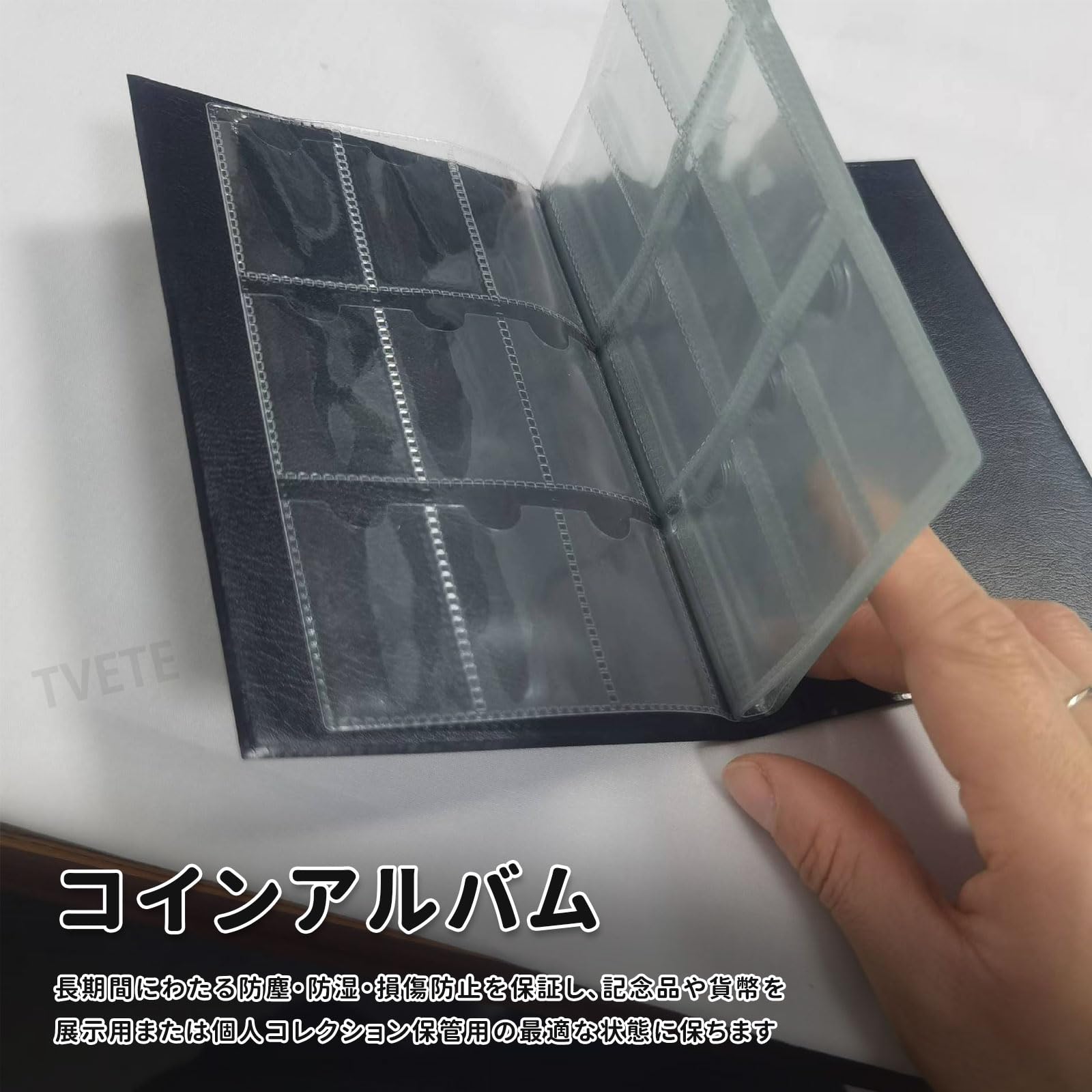 Amazon.co.jp: TVETE コインアルバム スーベニアメダルケース 記念硬貨