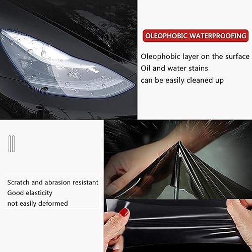 Miniatura 4 de NUBODI Película protectora para faros delanteros de automóvil para BYD Song Plus 2020 2021 2022, película de protección antiarañazos, película de