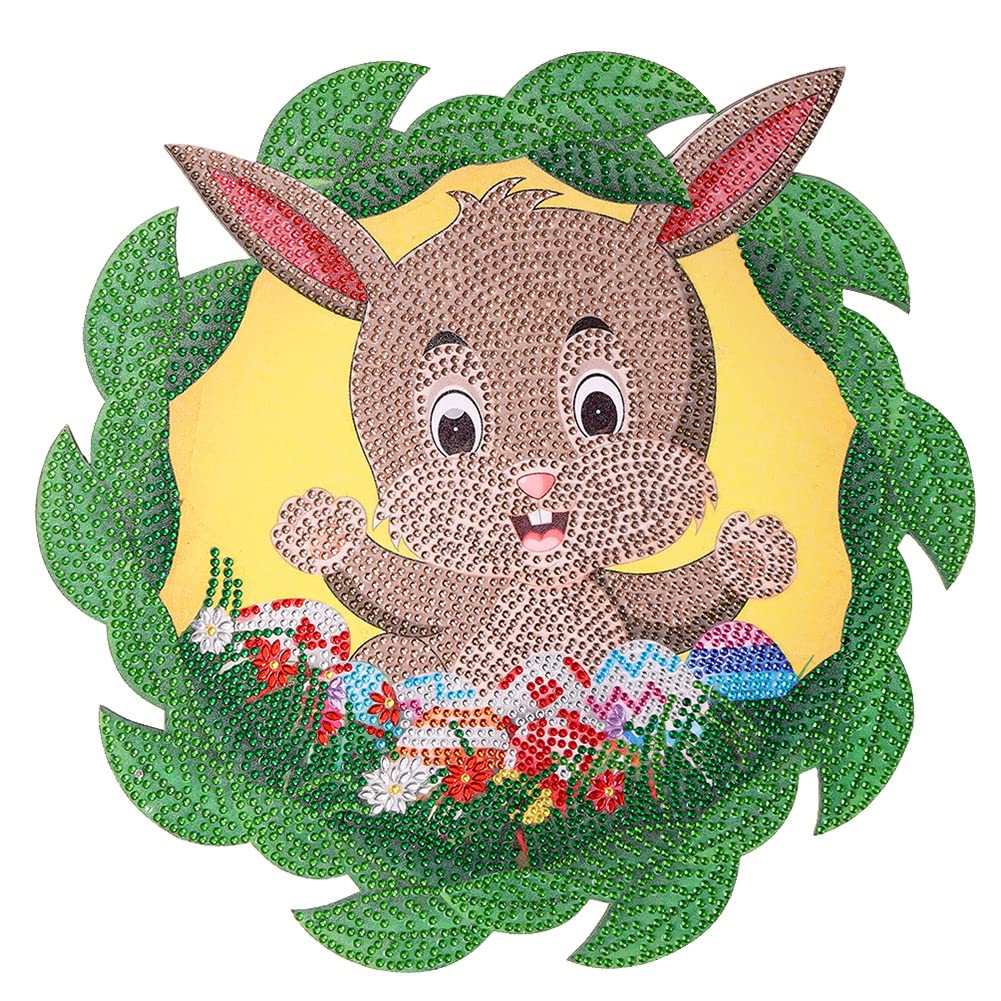 ALINUOYQ l er Kit DIY 5D Easter Bunny Cal Mosic Art Crafts