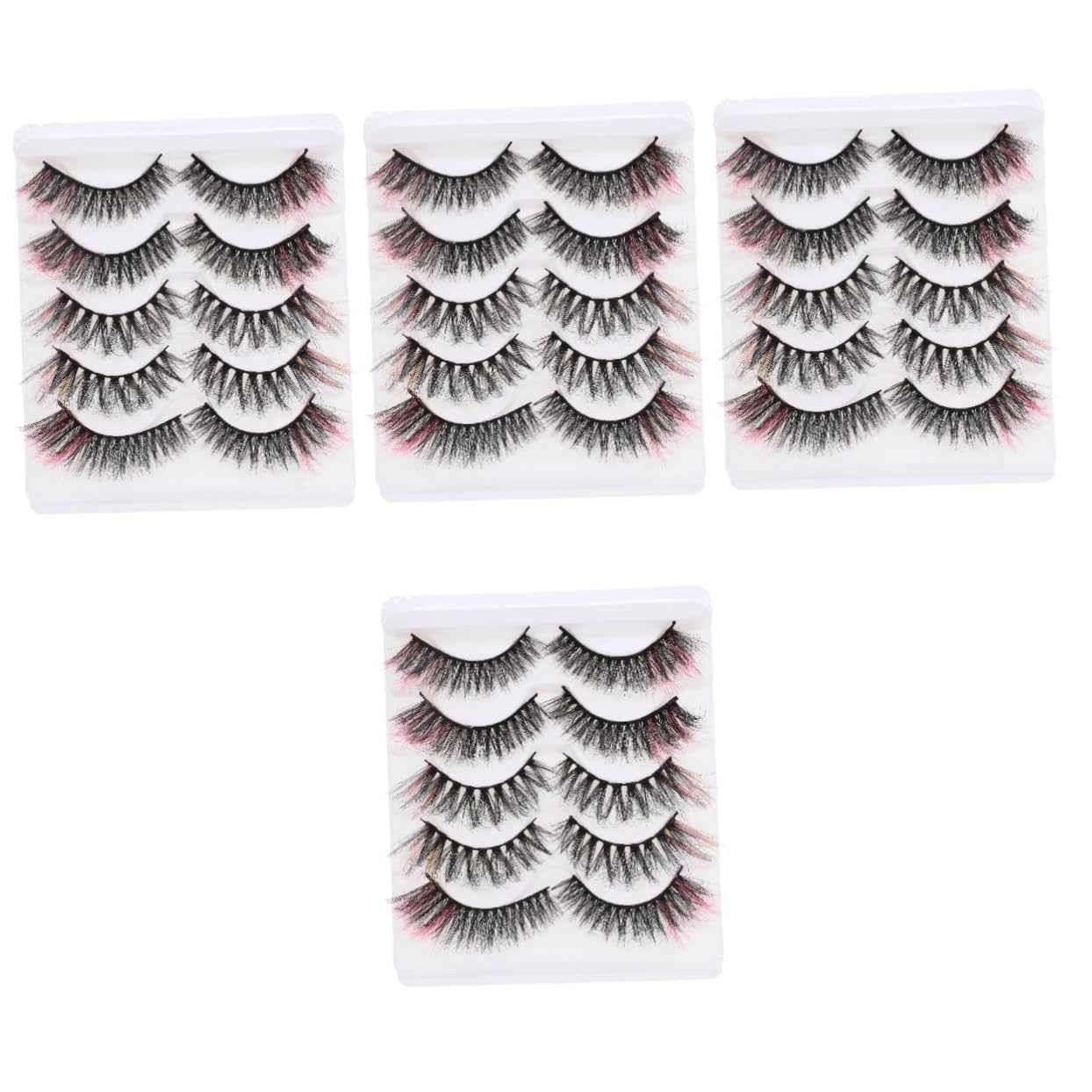 MAGICLULU 20pares Pestañas Postizas De Cosplay y Lentes De Dramáticos y Para Mujeres y