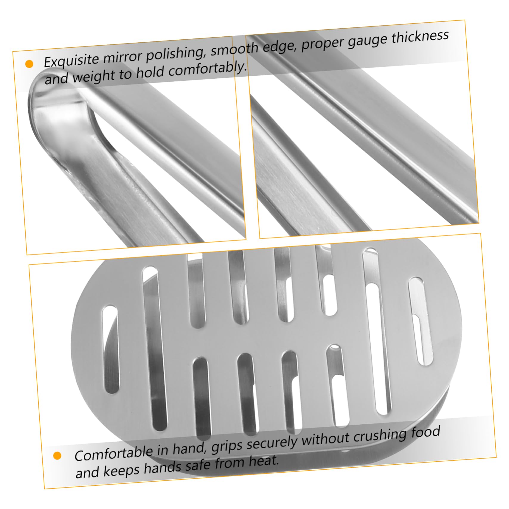 MAGICLULU 2 Piezas aperitivo barbacoa al aire libre pinza espátula pinzas para pasta pinzas de cocina para servir pinza para alimentos de acero inoxidable exterior clip de pan clip de comida