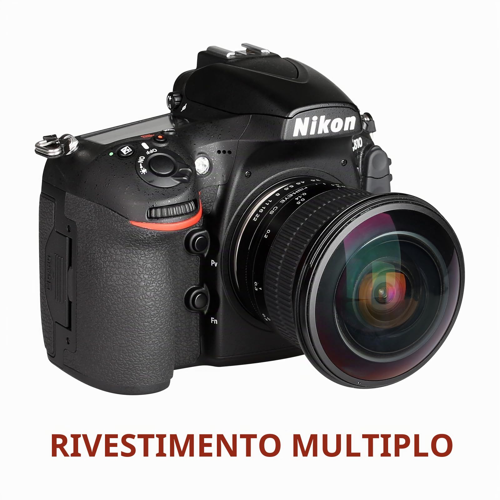 Meike Optics MK 8mm f3.5 - Obiettivo Fisheye ultra grandangolare per Nikon F