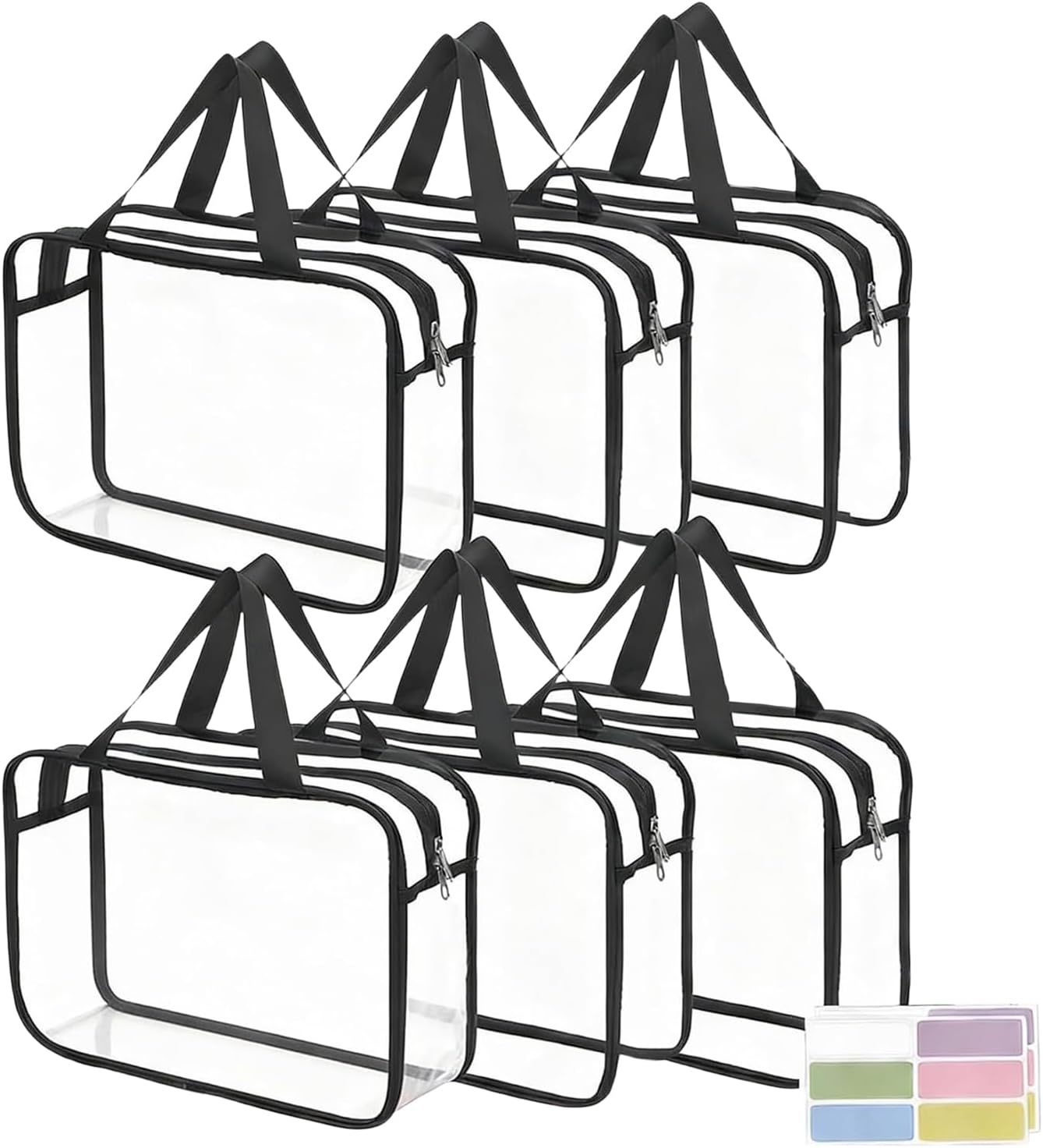Toy Bags for Storage, Puzzle Toy Storage - Clear Moving Bags | for Parents Preschool Kindergarten Home Playroom Living Room Car Travel Playdates Moving House Basement