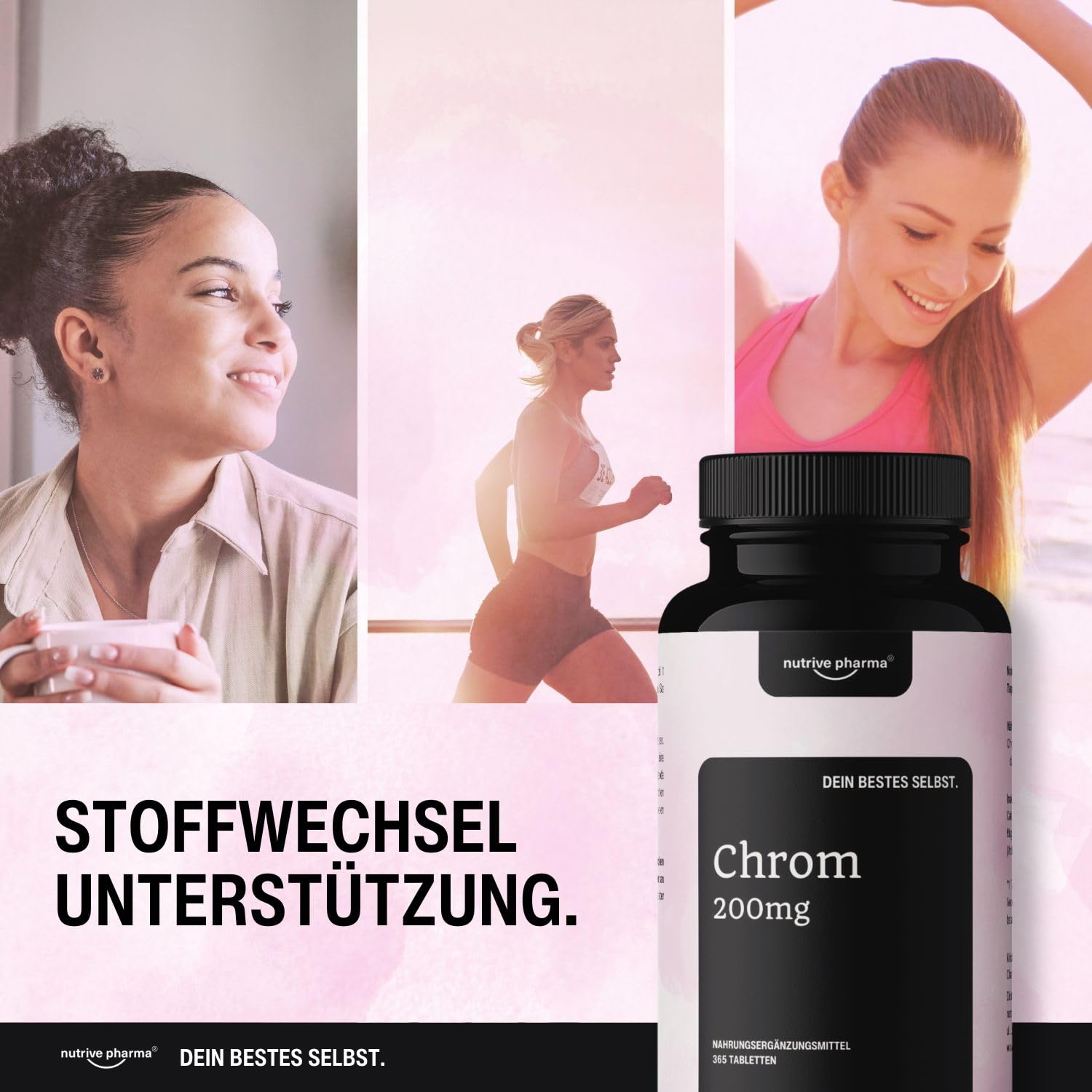 Chrom aus Chromium Picolinate - 200mcg - 365 Leicht zu schluckende Tabletten