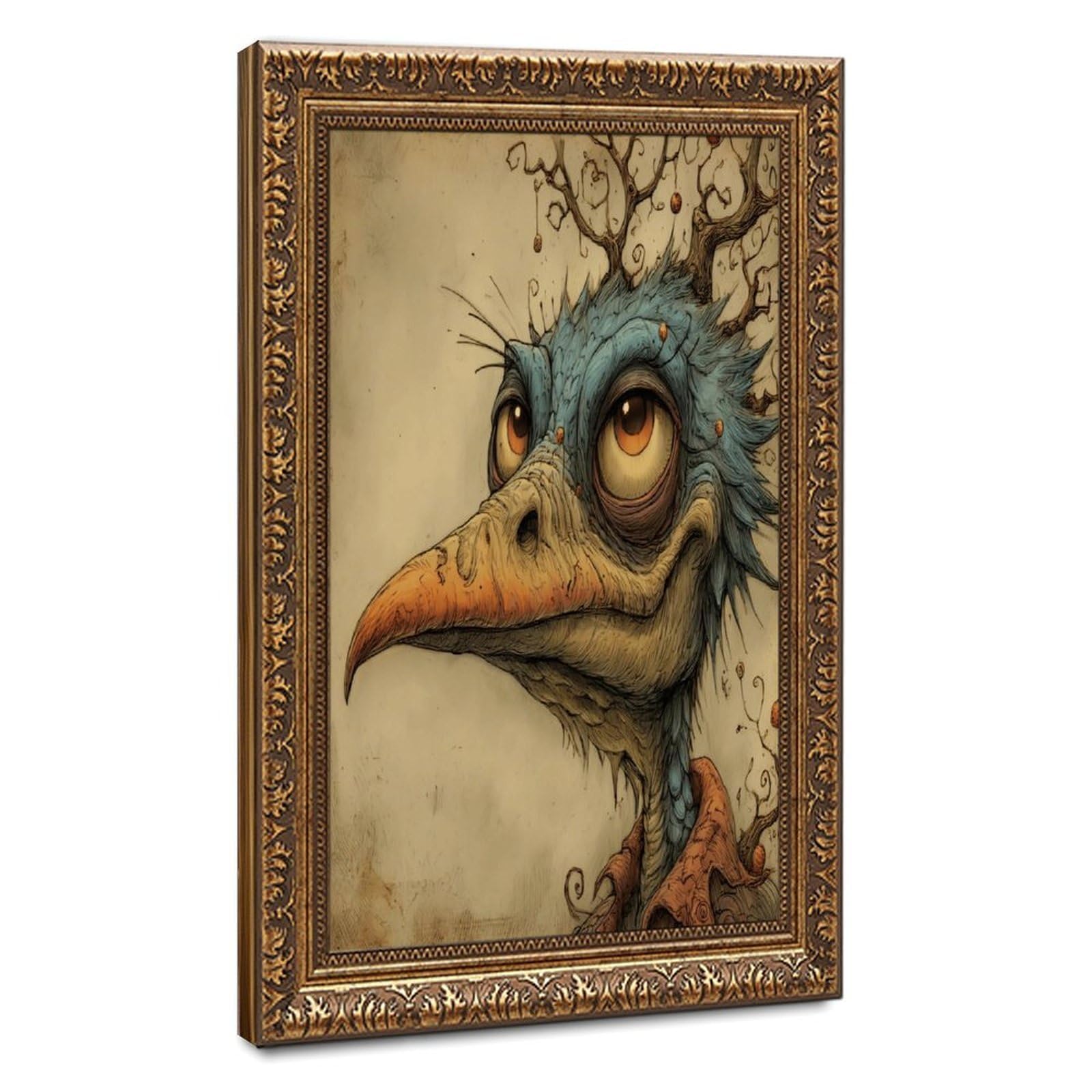 Bareronor Abstract Bird Poster Canvas Poster Bedroom Decor Landscape Office Room Decor Gift 24" L X 36" W