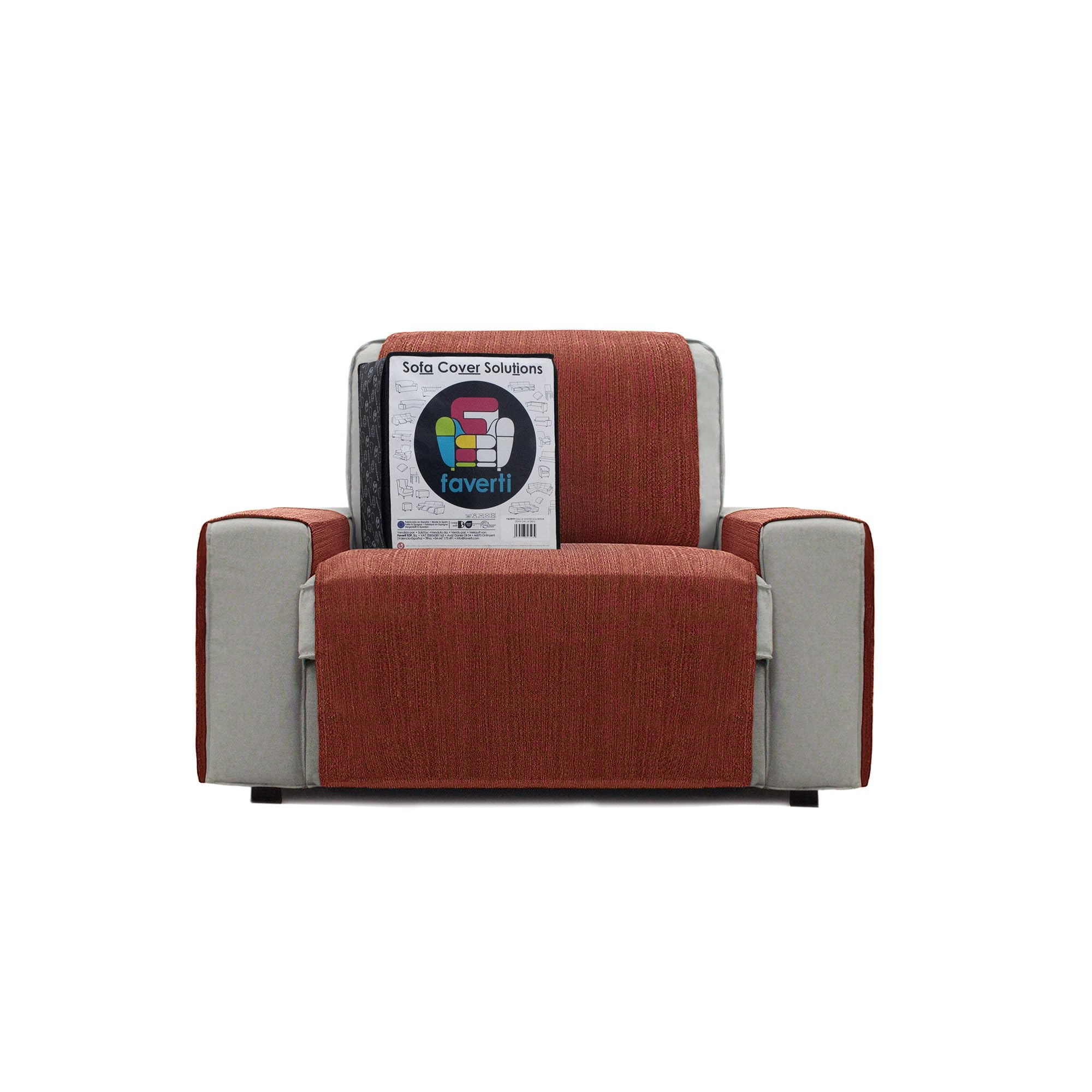 Cubre Sillón 1 Plaza o sillón Relax de 55 cm | Modelo DAIMUS | Protector súper Fresco y Resistente para Mascotas, Hecho en españa con Material Reciclado | Protector sillón Caldera