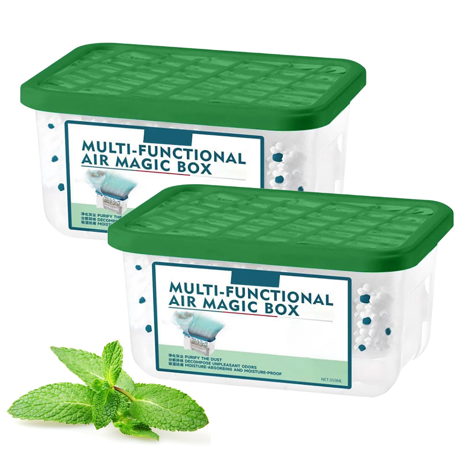 Caja mágica para eliminar el polvo en interiores, caja mágica multifuncional para purificación de aire, recolección automática de polvo y fórmula de extracto de plantas, frescura duradera para el