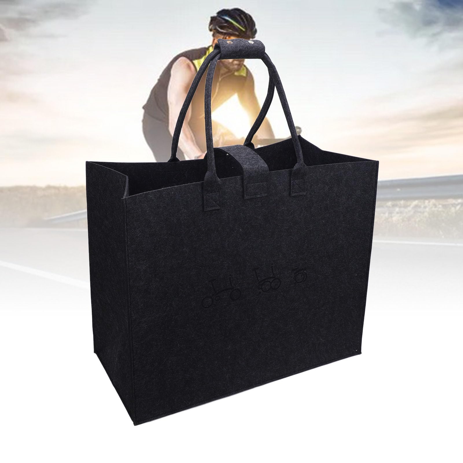 Bolsa de Transporte Plegable para Bicicletas, Estuche de Transporte No Tejido Versátil para Accesorios de Bicicletas de 16 Pulgadas para Viajeros en Trenes de Alta Velocidad (Gris Oscuro)