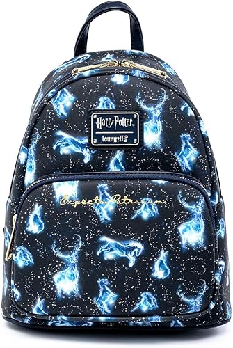 Loungefly Harry Potter Expecto Patronus All Over Print Womens Double Strap Shoulder Bag Purse