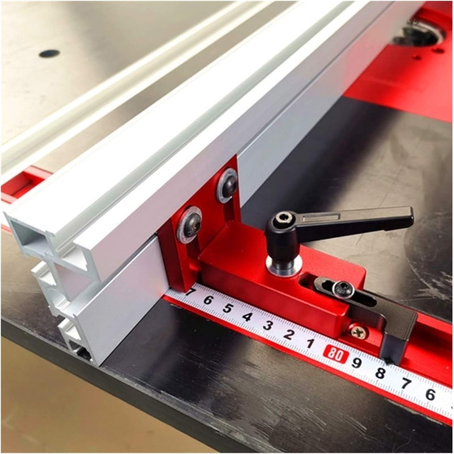60/80/100cm 75mm Height Miter Track T-Track Stop Sliding Brackets T-Slot Aluminium Profile Woodworking Workbench DIY Accessories LiMePng (Color : 600mm)