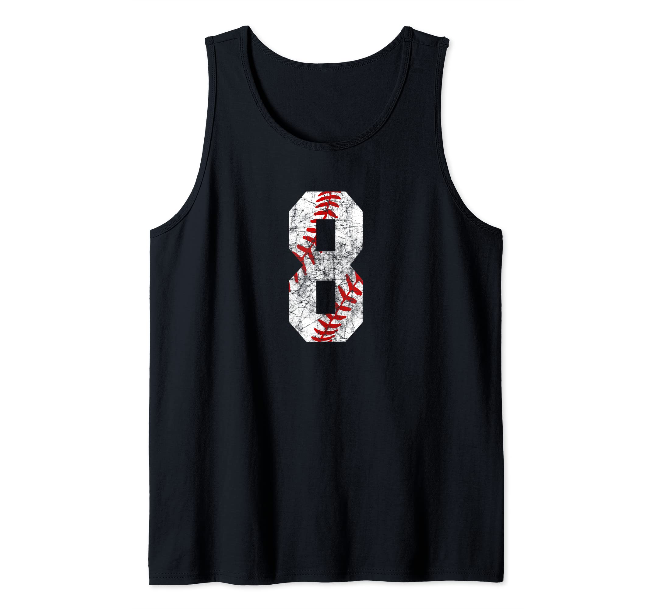 Vintage Baseball Mom #8 Jersey Baseball Favorite Player Tank Top