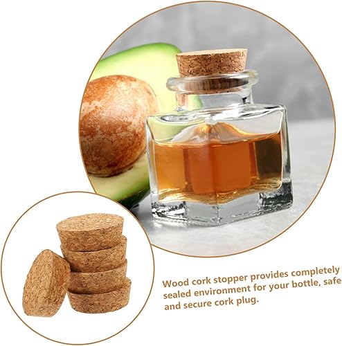 Miniatura 8 de STOBAZA 20 tapones de corcho para botellas de madera, con mensajes de deseos, madera de vidrio para champán, manualidades, decoración, fabricación