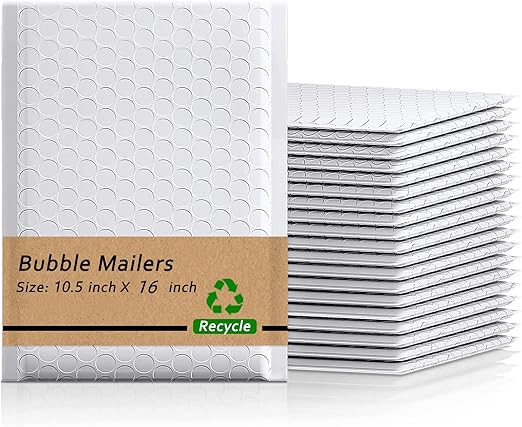 Bubble Mailers| Padded Envelopes Mailers | Sealing Shipping Bags for Small Business, Shipping Envelopes with Self Sealing, Waterproof and TearProof, 10.5x16'', 500pcs