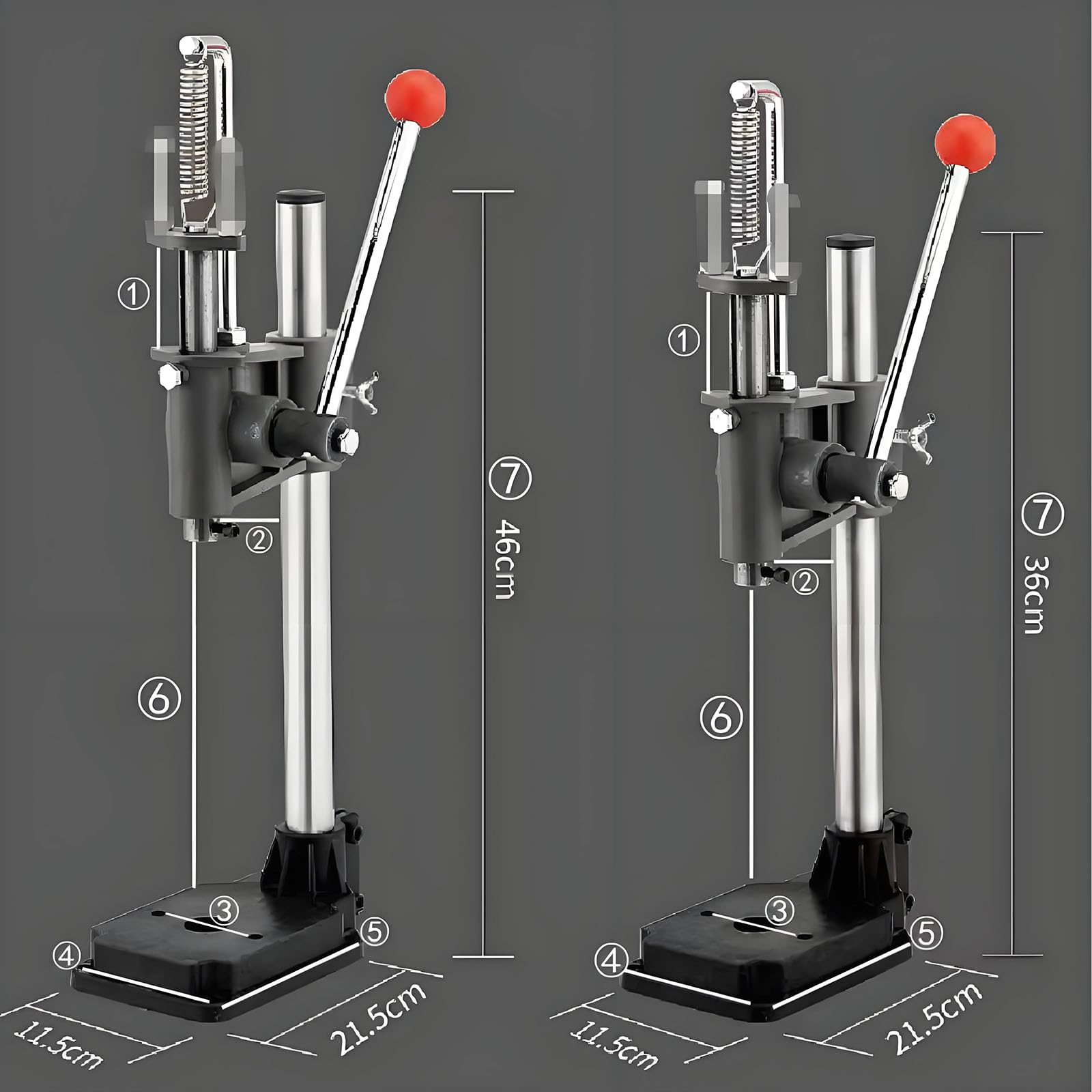 Máquina de Troquelado Manual, Troqueladora de Cuero Ajustable en Altura, para Diversos Materiales. Troqueladora y Perforadora de Husillo