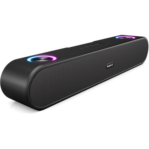 Impex Portable Bluetooth Soundbar Powerful Sound with RGB Li