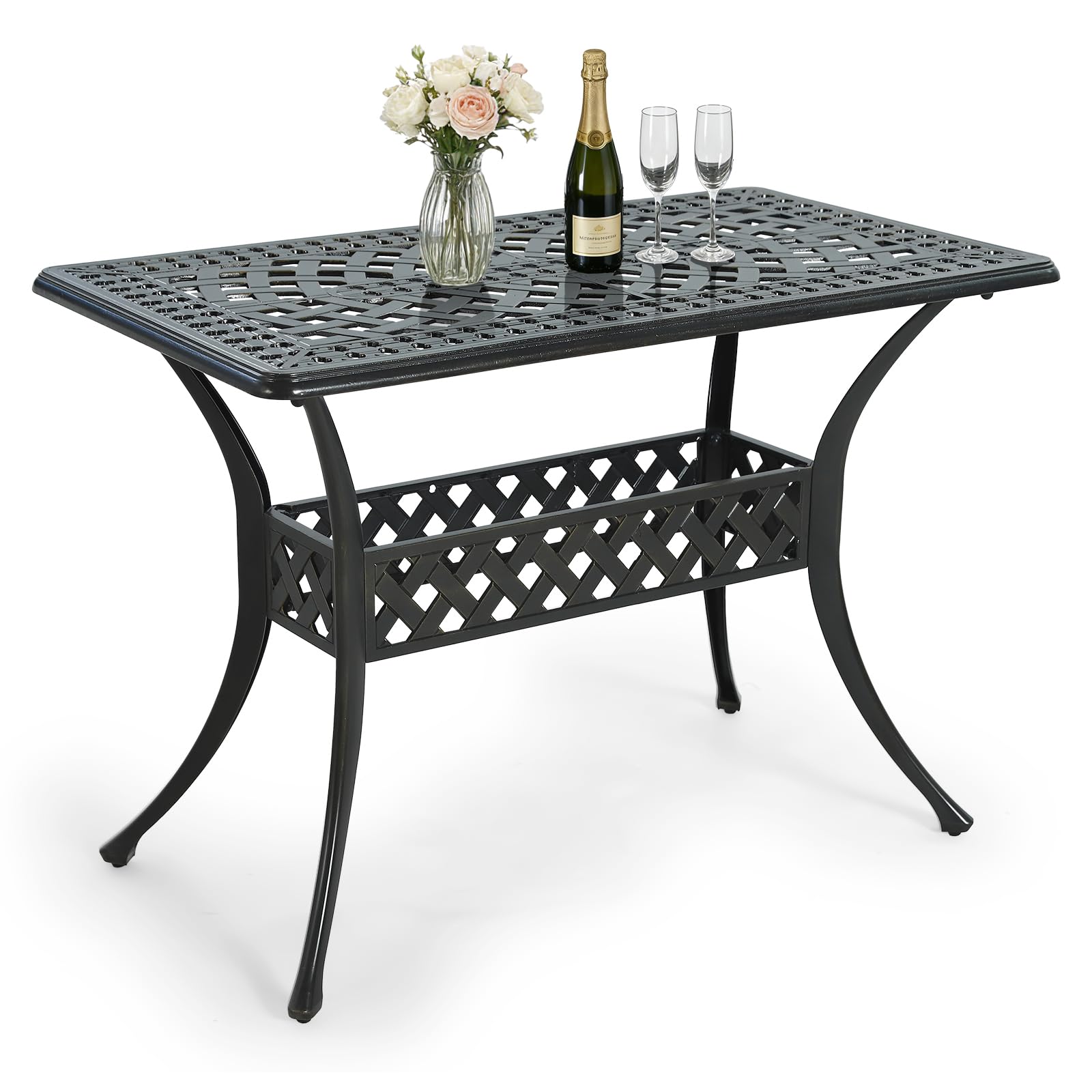 MEETWARM Outdoor Dining Table
