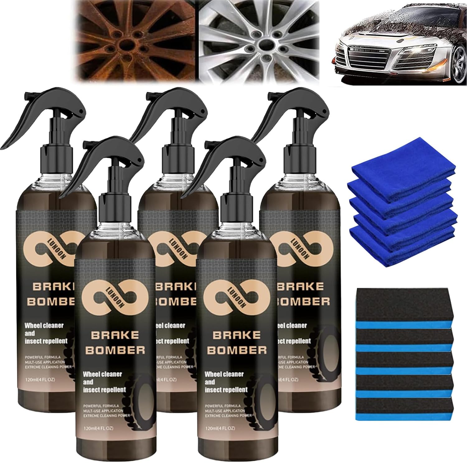 scieiaik 5PC Brake Bomber Wheel Cleaner，Brake Bomber Wheel