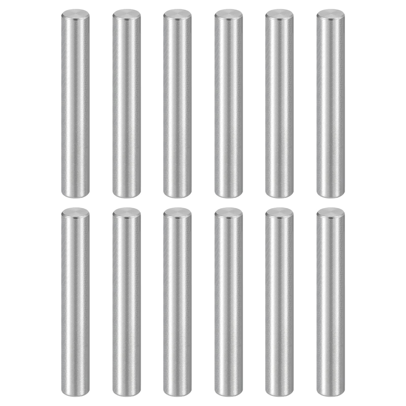 sourcing map 32Pcs M5 x 32mm Dowel Pin, 304 Stainless Steel Cylindrical Dowel Pins, Shelf Support Pegs Rod Fastener for Cabinet Furniture DIY Installation Industry Mechanical