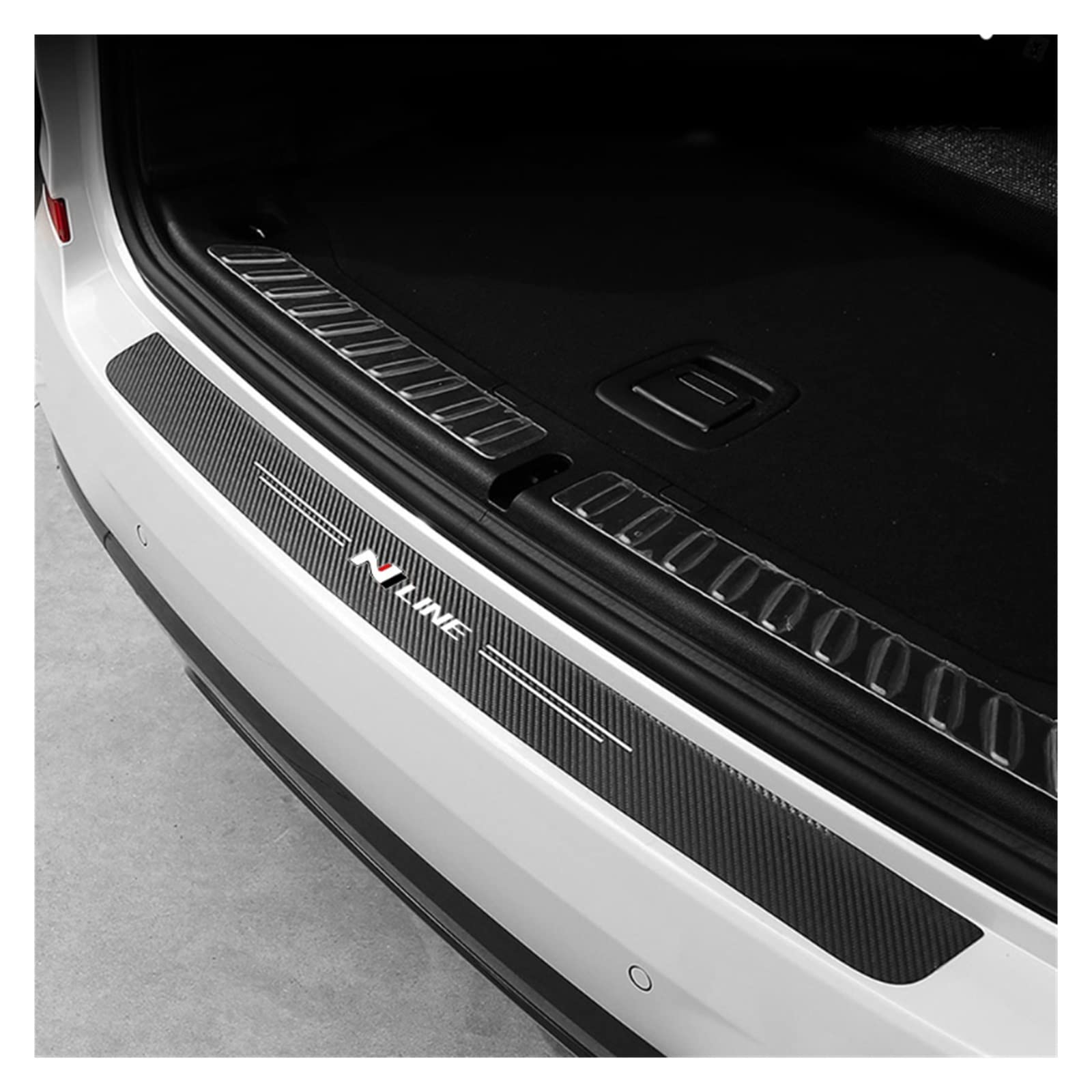 Plaque Seuil De Coffre Hyundai N Line - Protection Pare-chocs Arrière Avec Logo N - Modèles Tucson/Sonata/Veloster