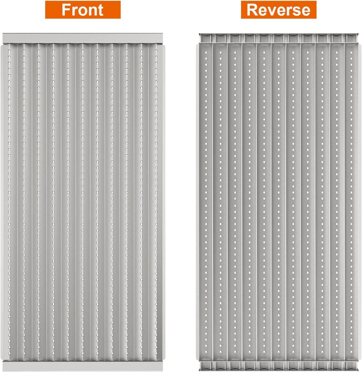 BBQ Future 18 7/16" Grill Grate Replacement Part for Charbroil Tru-Infrared 3 Burners Gas Grill 463241314 463257110 46327091 463271912 466247109 and more, 3 Pack Stamped Stainless Steel Emitter