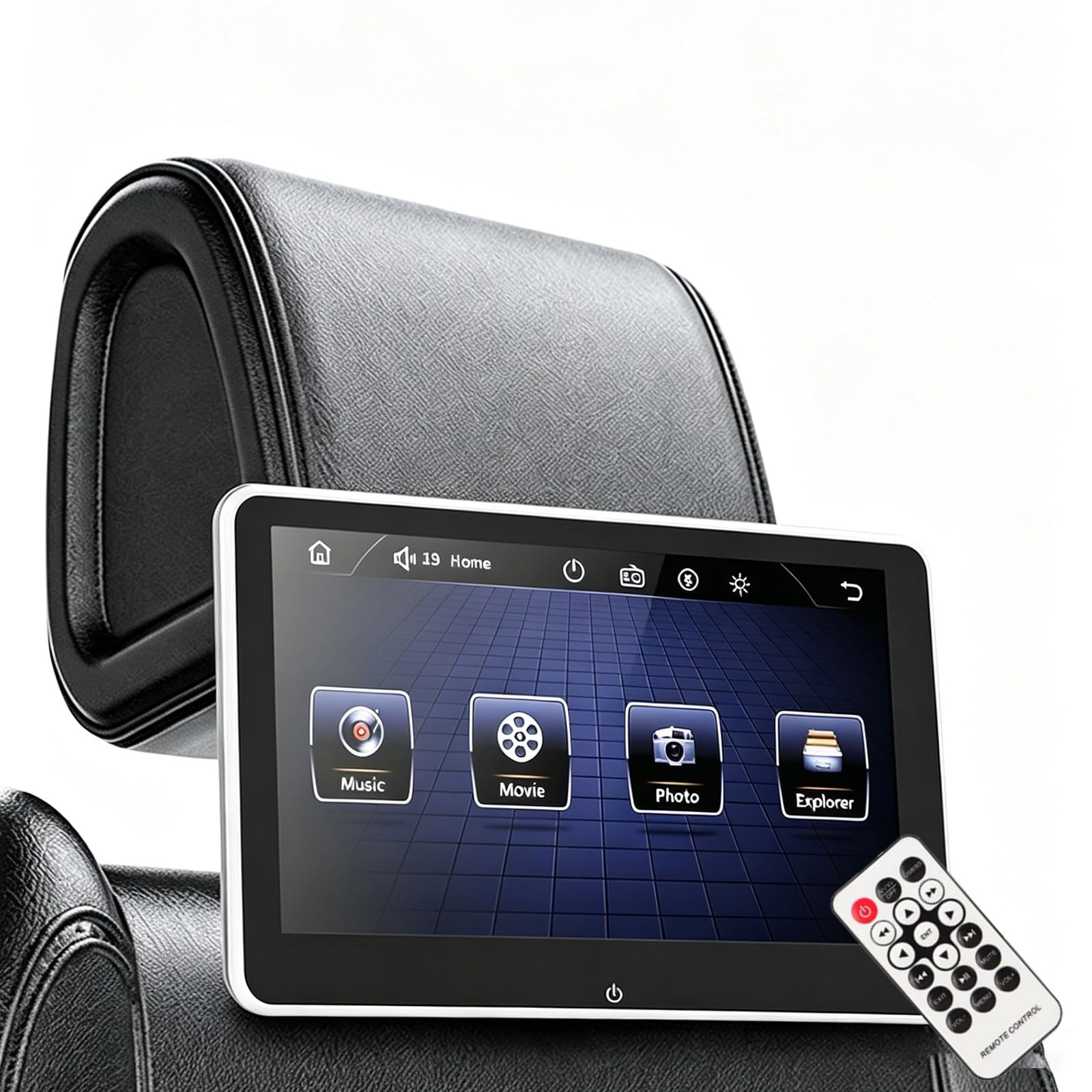 Lecteur D'appui-tête 8 Pouces - Lecteur MP5 À Écran Tactile 1080P | For la vidéo de divertissement de jeu, système de divertissement for siège arrière - Moniteur d'appui-tête de voiture