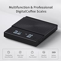 Vista 2 de TIMEMORE Coffee Scale Basic 2.0 Electronic Espresso Scale with Water Flow Rate and Timer Function, Free Switching of Ounce/kg Units, Digital Scale