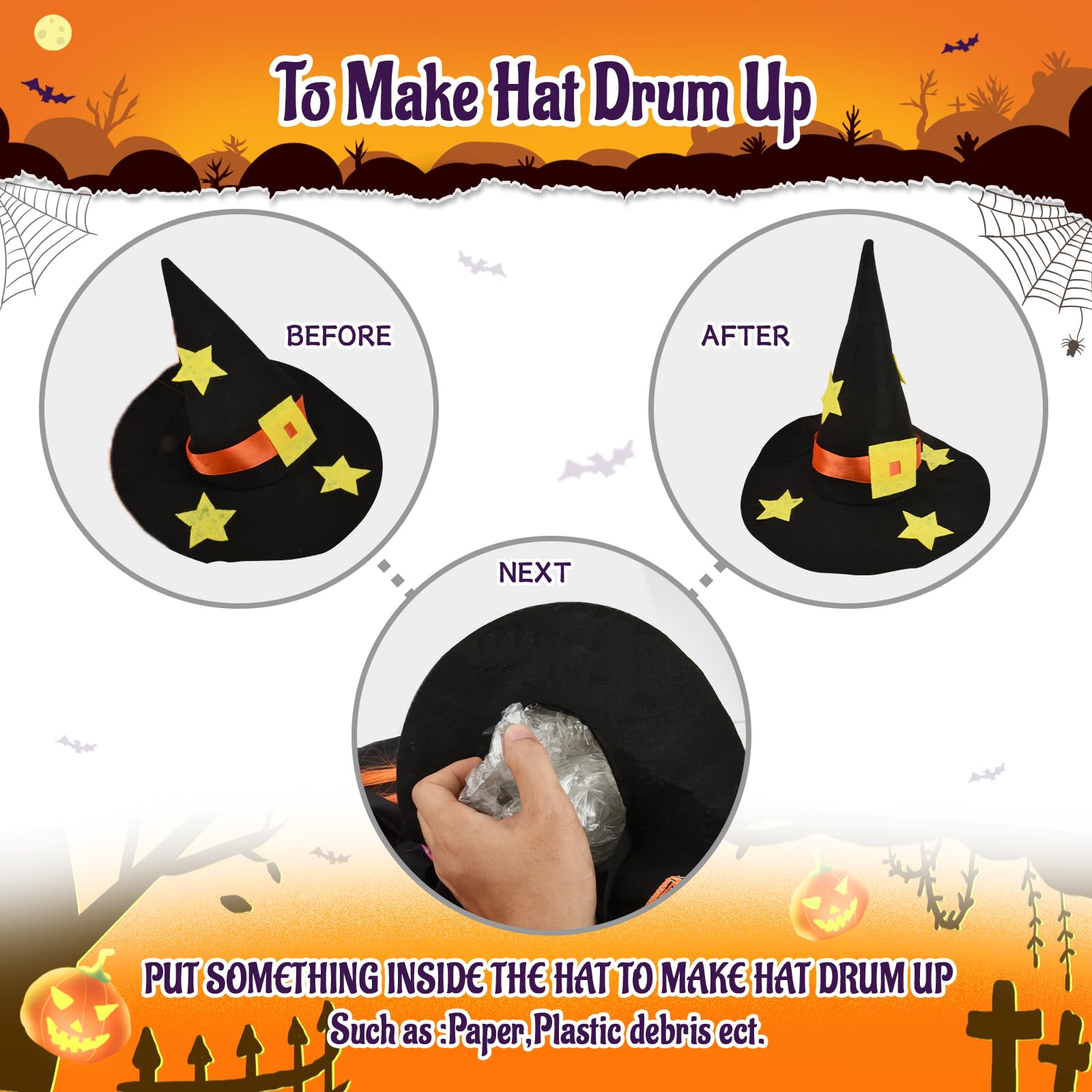 SHAVINGFUN Strega che schianta Halloween Decorazione per esterni, streghe che volano schiantate, strega che schiantano sull'albero Halloween, decorazione per la strega volante per cortile, albero