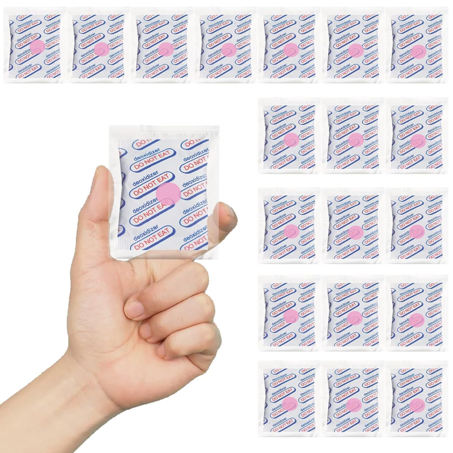 3000cc Oxygen Absorbers (Individually Sealed - Total 20 Count) for Food Storage, Food Grade Oxygen Absorbers Packets with Oxygen Indicator for Long Term Storage and Preservation (3000CC(20-Pack))