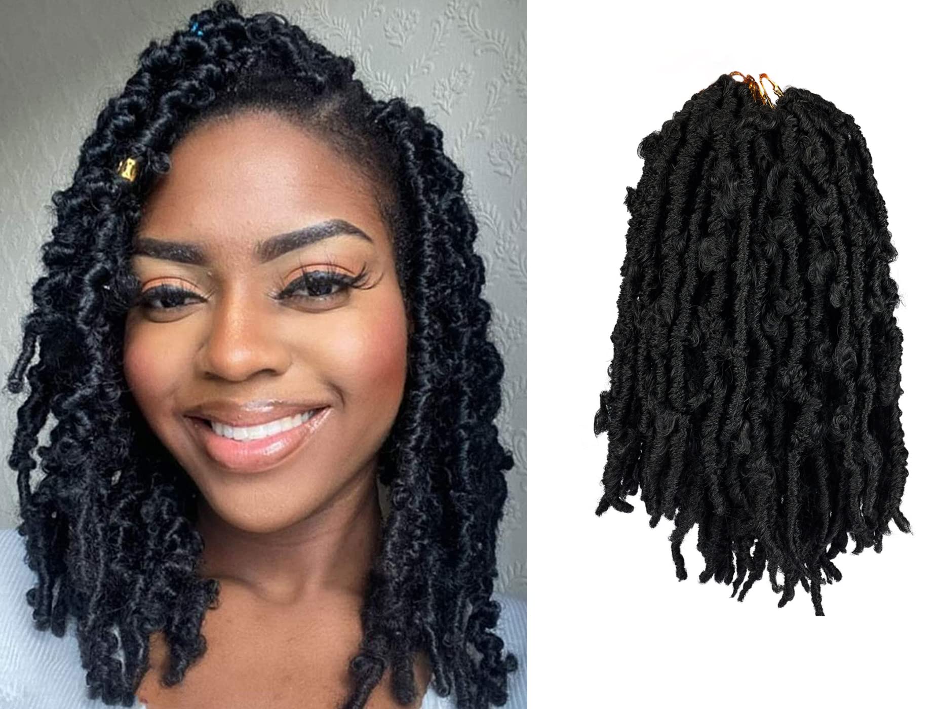 Buy Butterfly Locs Crochet Hair 12 Inch Crochet Butterfly Locs Hair