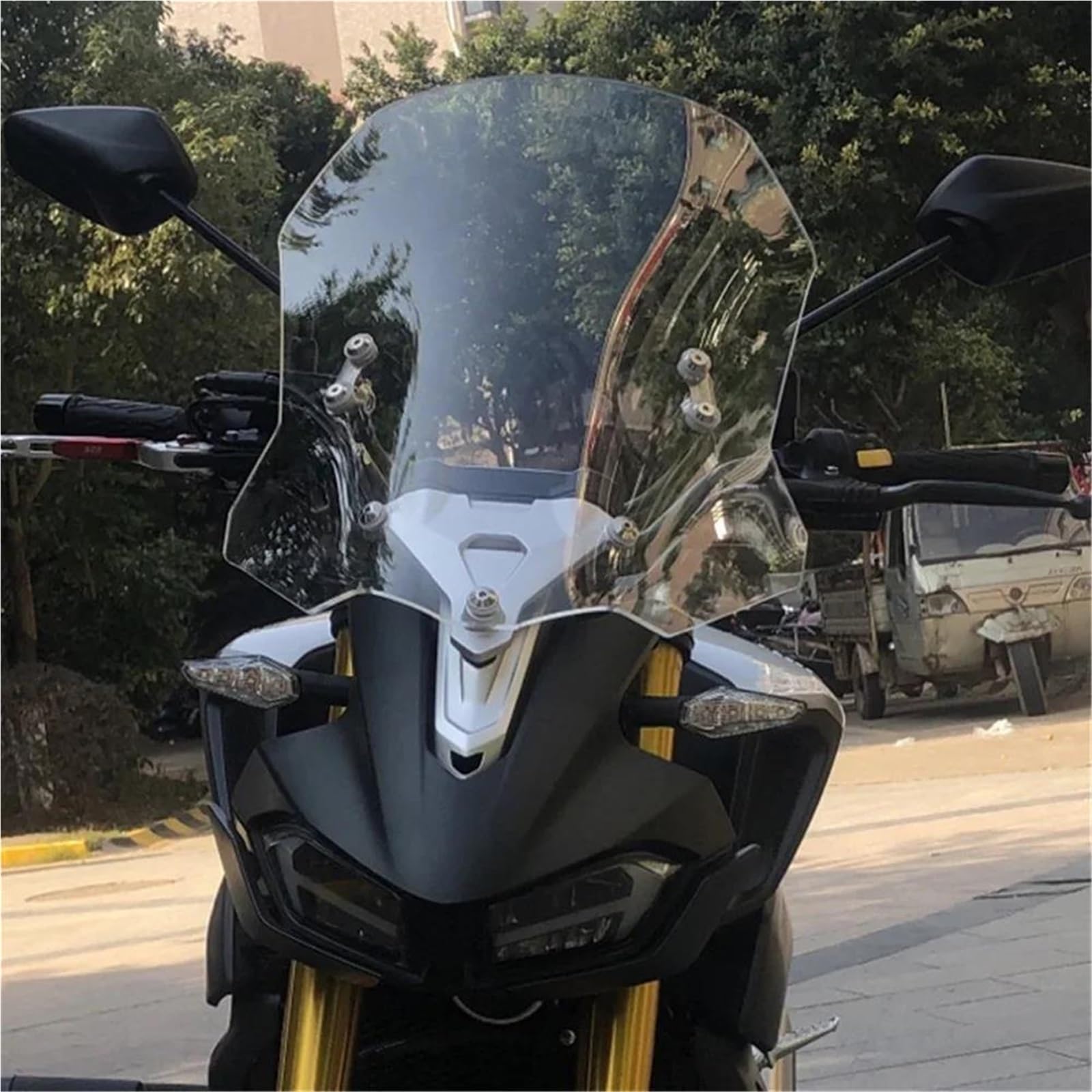 Dla Haojue XCR300 Przedniego Deflektora Przedniej Szyby Motocykla Podwyższone Akcesoria Przedłużenie szyby motocykla(50CM)