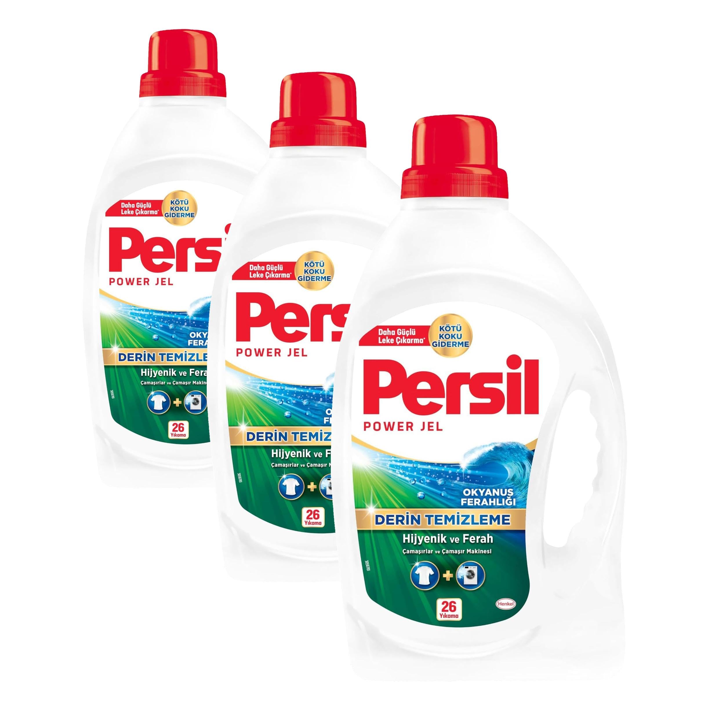Persil Okyanus Ferahlığı Jel 26 Yıkama (3 paketi)