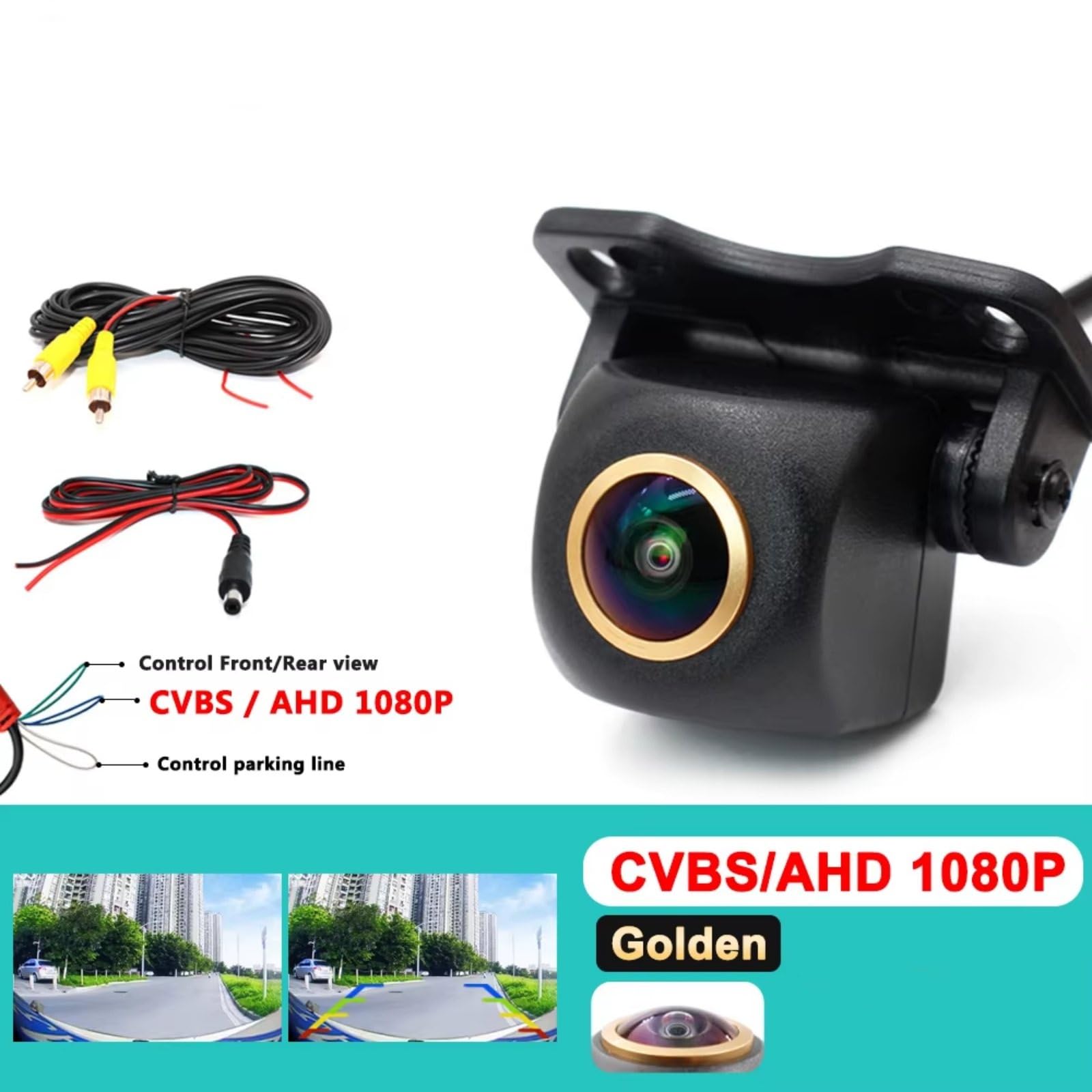 180 AHD 1080P Auto-Rückfahrkamera Full-HD-Nachtsicht-Front-/Rückwärts-CCD-Fahrzeug-Parkkamera Hd Rückfahrkamera(180 AHD 1080P)