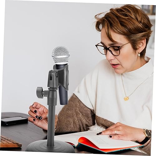 Miniatura 9 de HEMOTON 1 Unidades Soporte de micrófono de suspensión Soporte de mesa Soporte de mesa Soporte de exhibición Micrófono Mini Micrófono Mini Grabadora