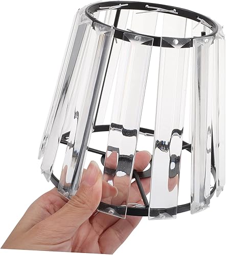 Miniatura 9 de DOITOOL Pantalla de cristal transparente para lámpara de pared, lámparas de techo, lámparas de tambor, pantallas, pantallas transparentes para