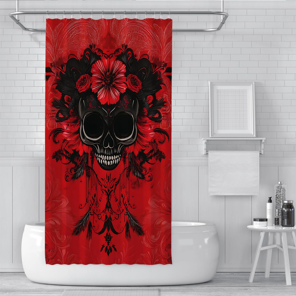 Tende Doccia Teschio Zucchero Messicano Day of The Dead 200x200cm