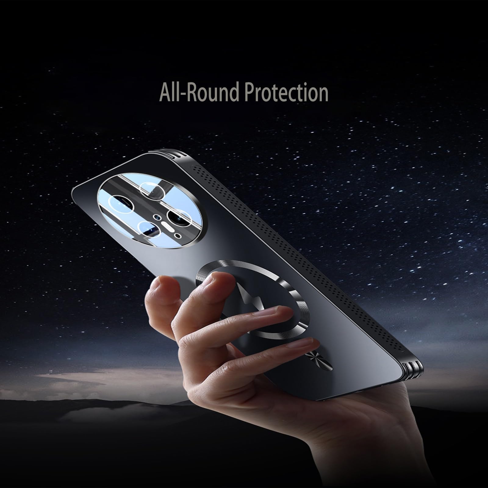 Etui do Huawei Pura 80/80 Pro/80 Pro+/80 Ultra, ochrona przed upadkiem, etui rozpraszające ciepło, osłona obiektywu urządzenia (metal, 80)