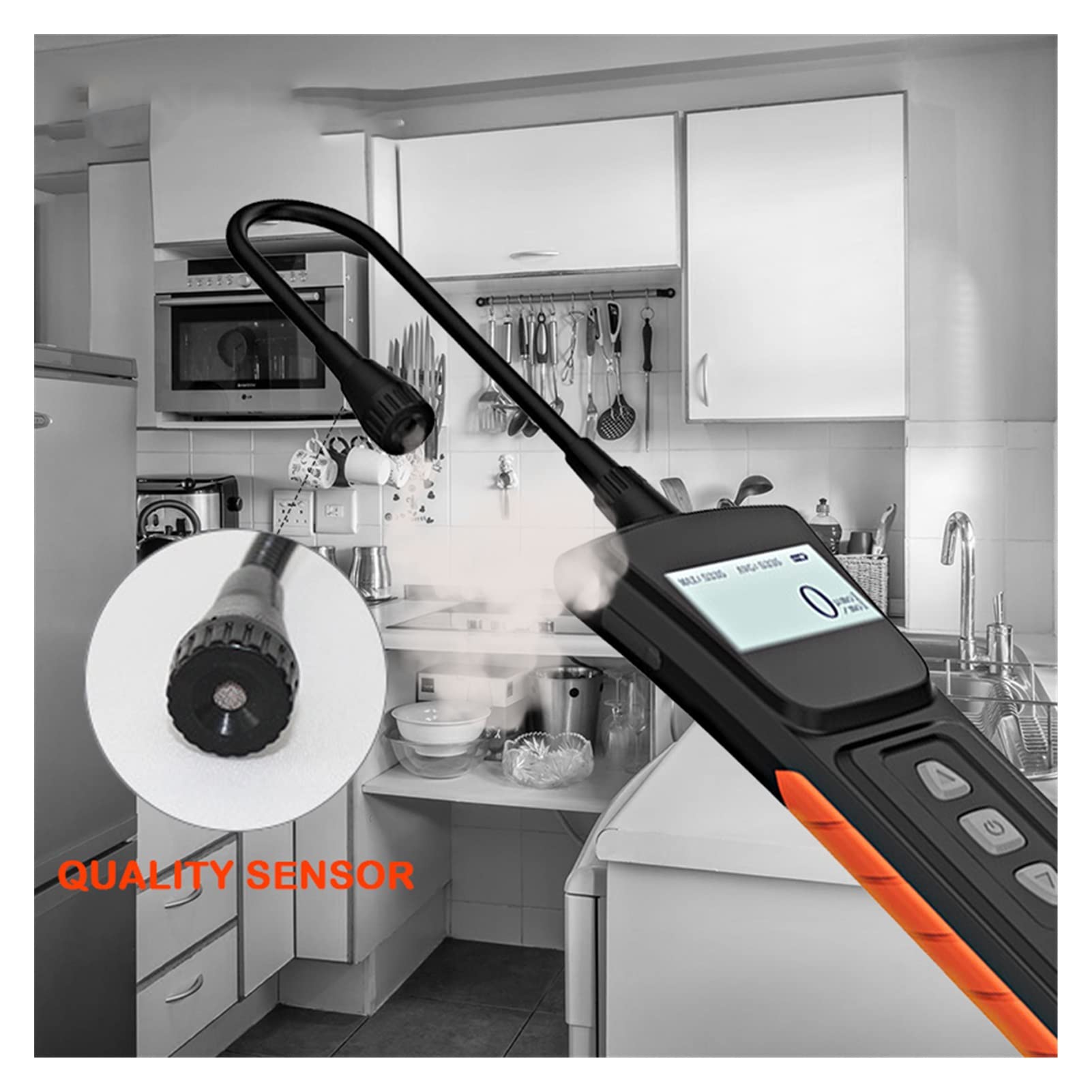 Detector de Gas, Probador de Fugas de Detector de Gas de Alarma automática Norma for Gas metano, Gas Natural, Gas licuado de petróleo, Gas Combustible y inflamable