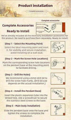 Miniatura 6 de High-End Retro Copper Bathroom Hardware Set  American and European Style Towel Rack Combination Various Designs Available,Mesh Basket with Single Rod